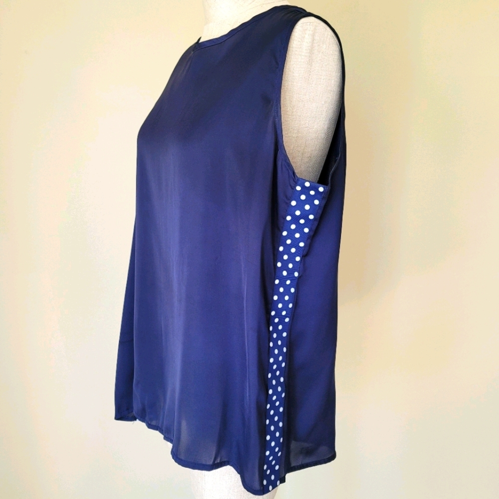 Navy sleeveless top